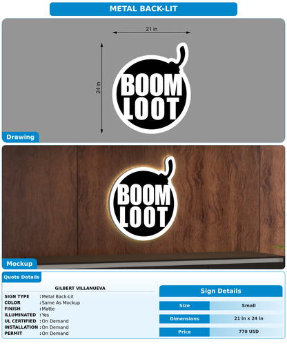 CUSTOM MOCKUP SIGN FOR Gilbert Villanueva