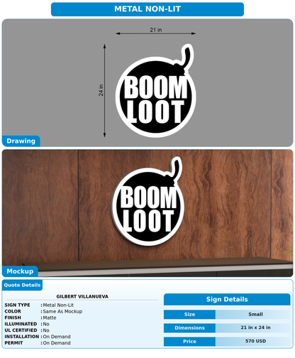 CUSTOM MOCKUP SIGN FOR Gilbert Villanueva
