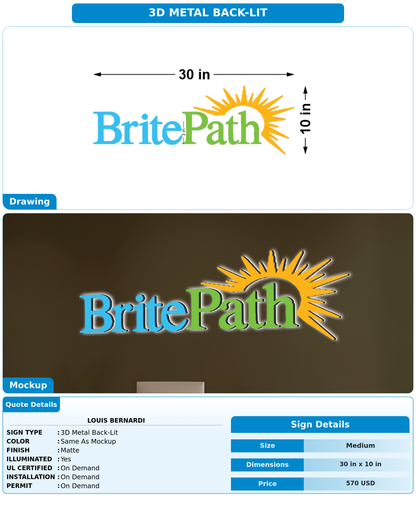 CUSTOM MOCKUP SIGN FOR Louis bernardi