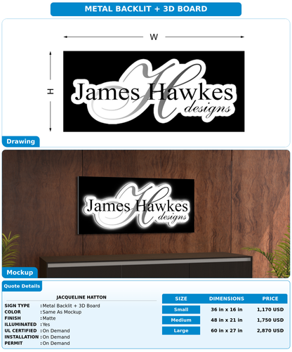 CUSTOM MOCKUP SIGN FOR Jacqueline Hatton