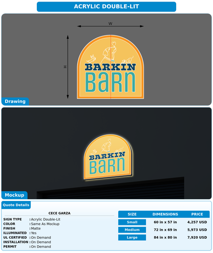 CUSTOM MOCKUP SIGN FOR Cece Garza