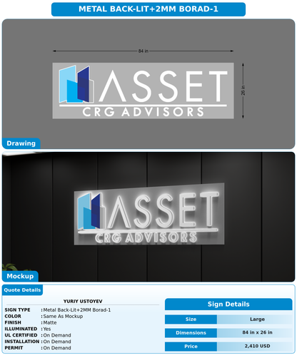 CUSTOM MOCKUP SIGN FOR Yuriy Ustoyev