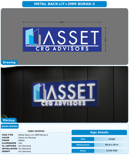 CUSTOM MOCKUP SIGN FOR Yuriy Ustoyev