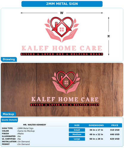 CUSTOM MOCKUP SIGN FOR Mr. Walter Kennedy