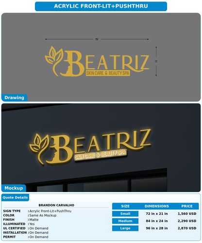 CUSTOM MOCKUP SIGN FOR Brandon Carvalho