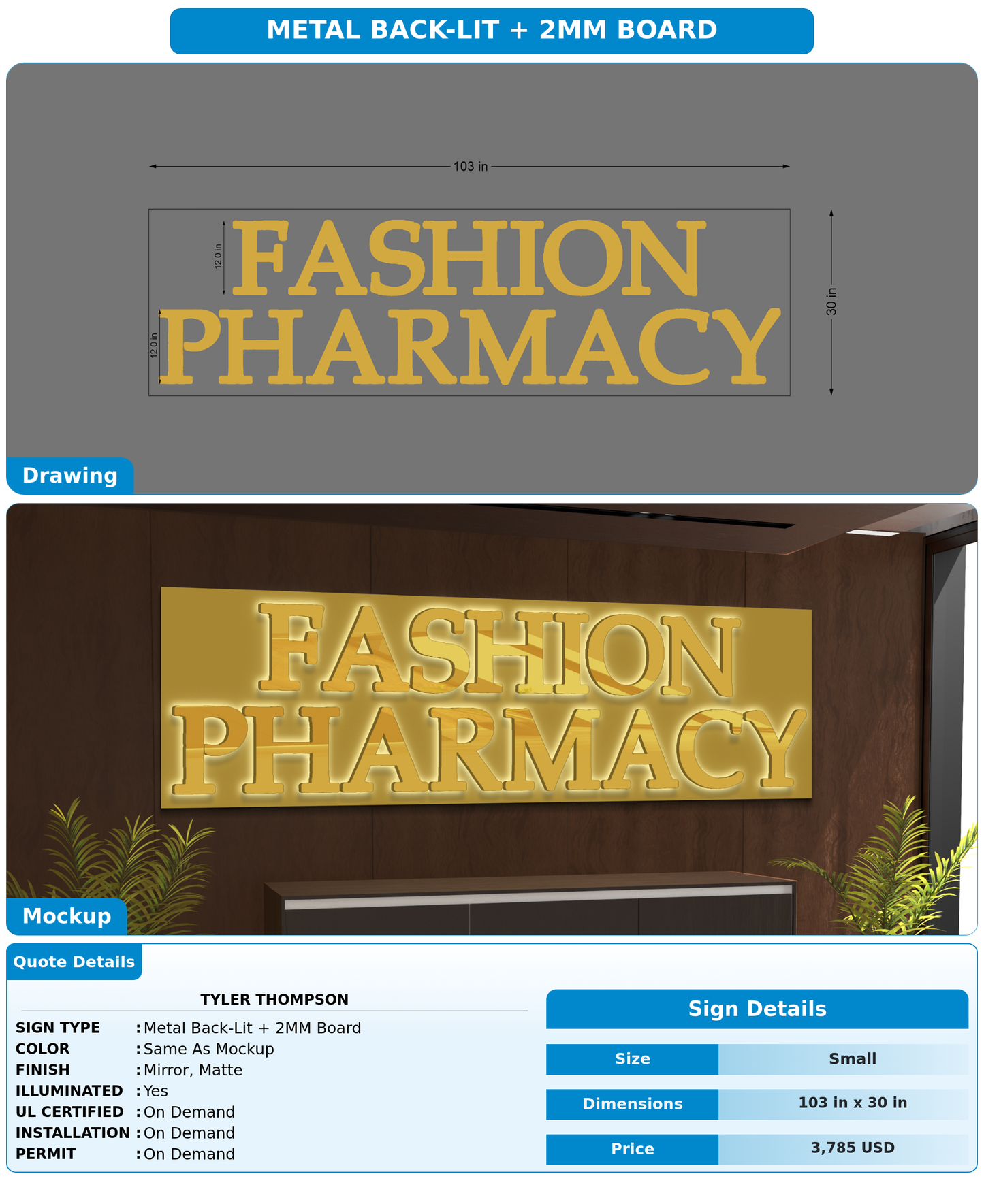 CUSTOM MOCKUP SIGN FOR Tyler Thompson