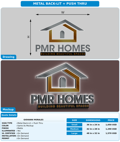 CUSTOM MOCKUP SIGN FOR Giovanni Morales