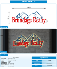 CUSTOM MOCKUP SIGN FOR Katey Basye