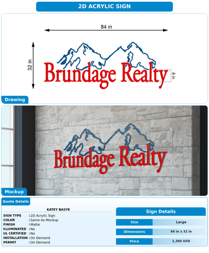 CUSTOM MOCKUP SIGN FOR Katey Basye