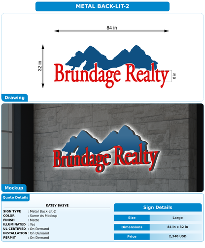 CUSTOM MOCKUP SIGN FOR Katey Basye