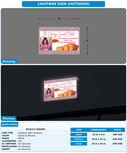 CUSTOM MOCKUP SIGN FOR Nicole E Ungaro