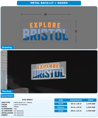 CUSTOM MOCKUP SIGN FOR Kyle Wirick