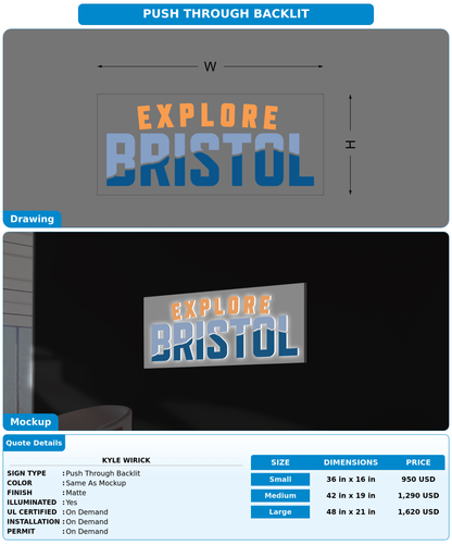 CUSTOM MOCKUP SIGN FOR Kyle Wirick