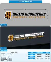 CUSTOM MOCKUP SIGN FOR Donnie Willis