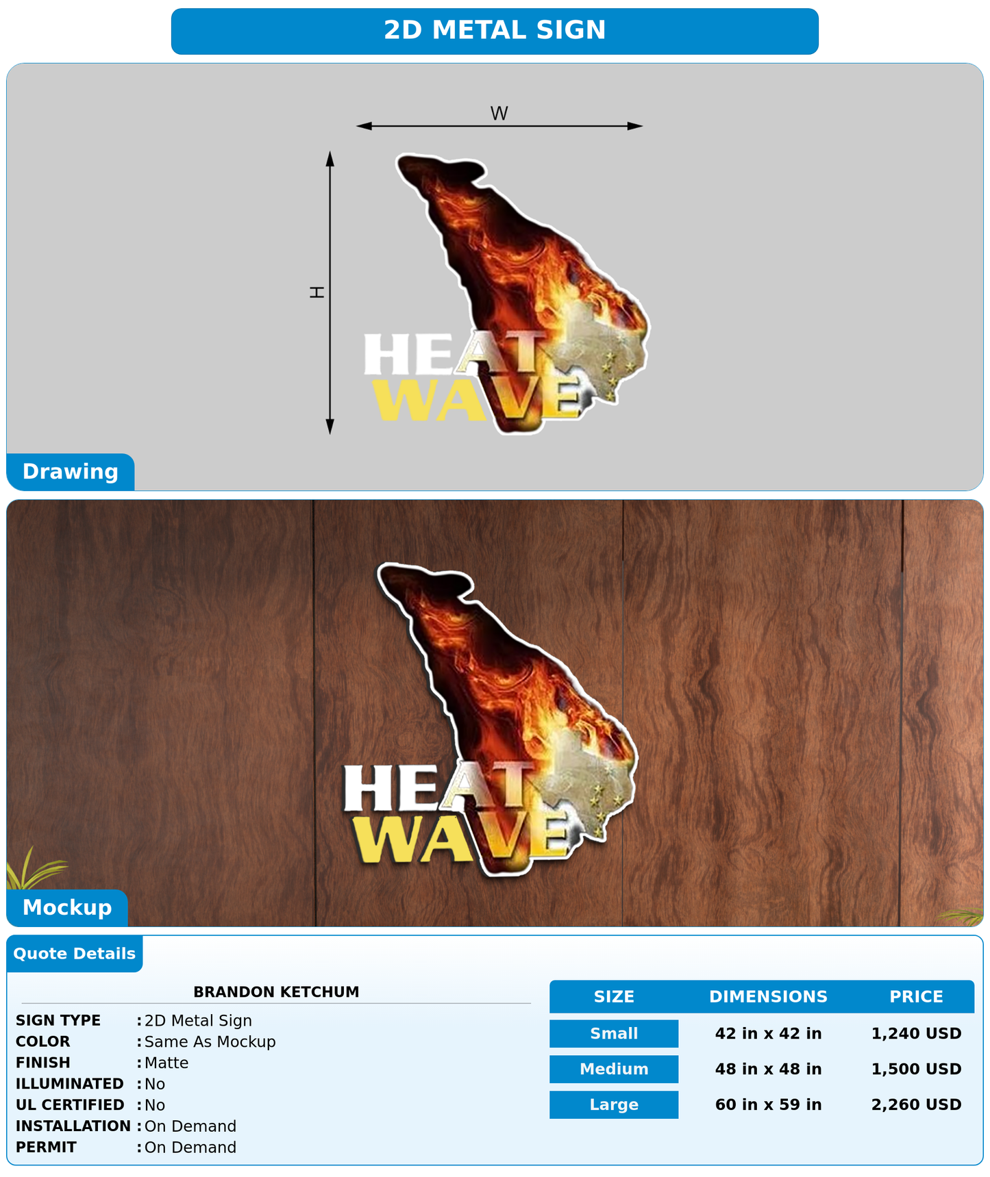 CUSTOM MOCKUP SIGN FOR Brandon ketchum