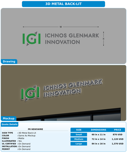 CUSTOM MOCKUP SIGN FOR PR NewsWire