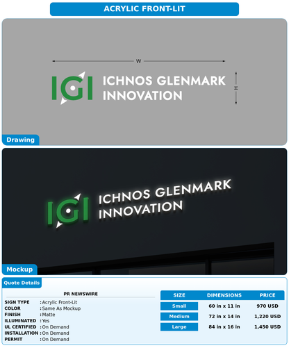 CUSTOM MOCKUP SIGN FOR PR NewsWire