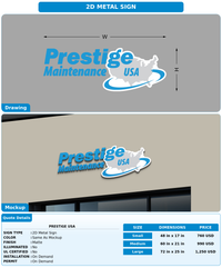 CUSTOM MOCKUP SIGN FOR prestige usa