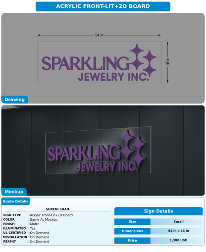 CUSTOM MOCKUP SIGN FOR Shreni shah