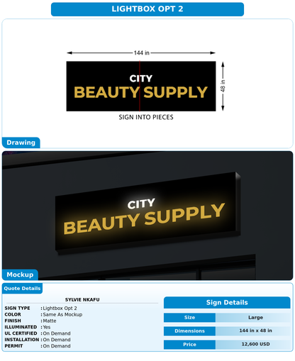 CUSTOM MOCKUP SIGN FOR Sylvie NKAFU