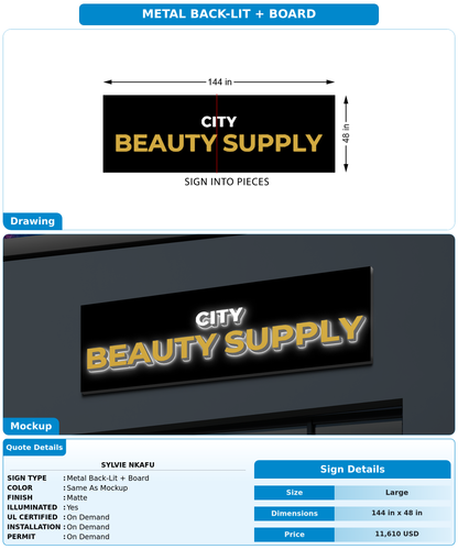 CUSTOM MOCKUP SIGN FOR Sylvie NKAFU