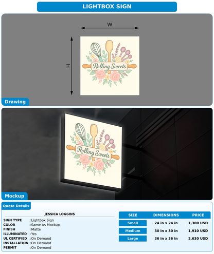 CUSTOM MOCKUP SIGN FOR Jessica Loggins
