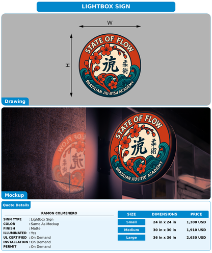 CUSTOM MOCKUP SIGN FOR Ramon colmenero