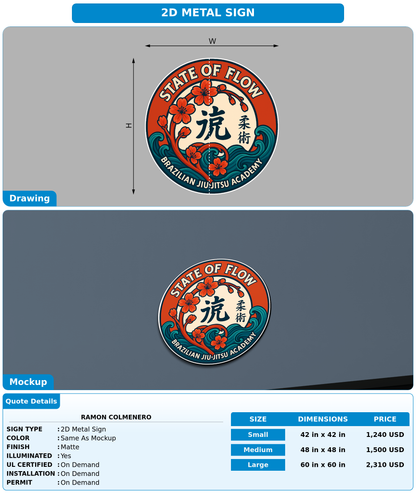 CUSTOM MOCKUP SIGN FOR Ramon colmenero