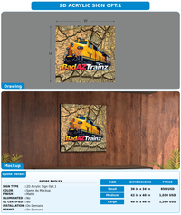 CUSTOM MOCKUP SIGN FOR Andre Badley