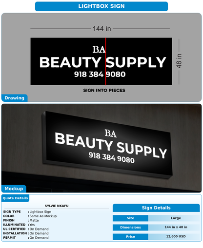 CUSTOM MOCKUP SIGN FOR Sylvie NKAFU