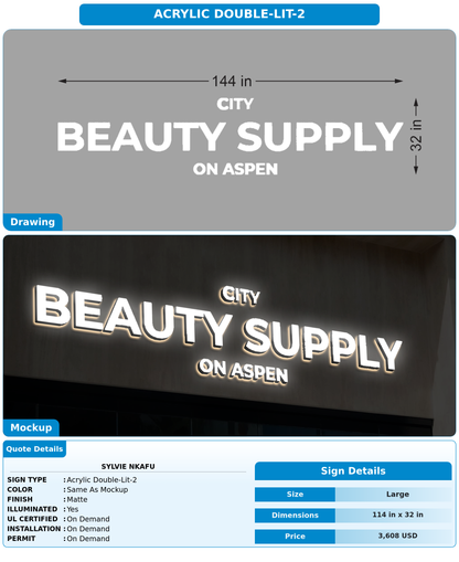 CUSTOM MOCKUP SIGN FOR Sylvie NKAFU