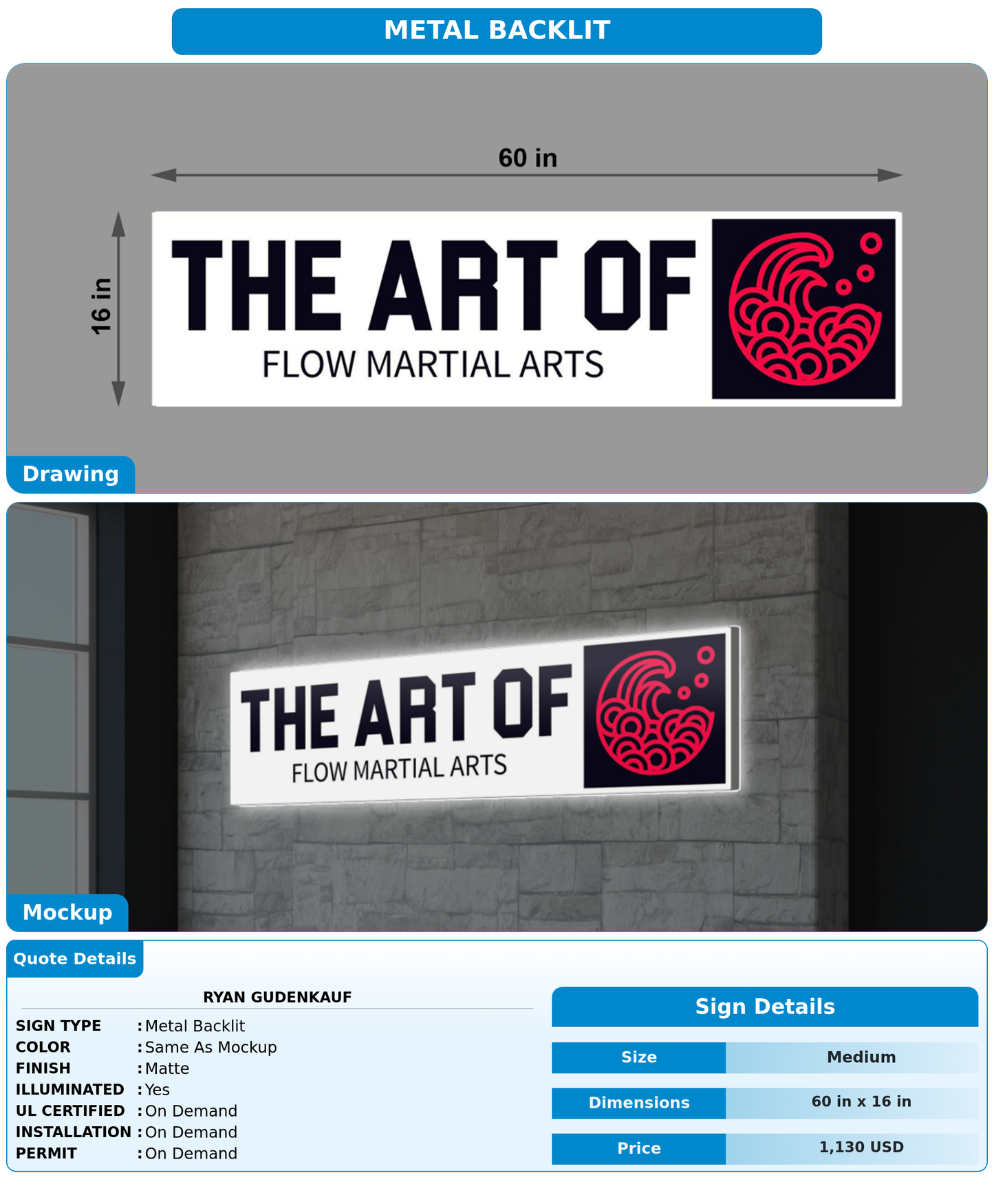 CUSTOM MOCKUP SIGN FOR Ryan Gudenkauf