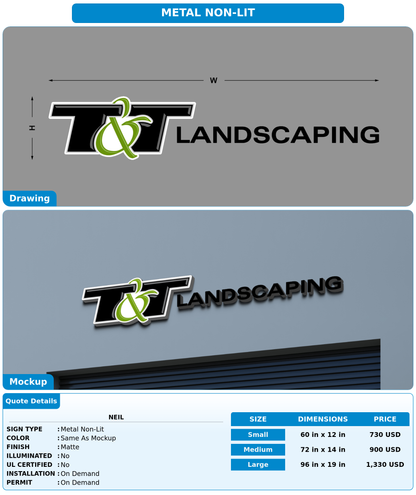 CUSTOM MOCKUP SIGN FOR Neil