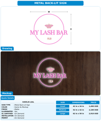 CUSTOM MOCKUP SIGN FOR Sherlin leal