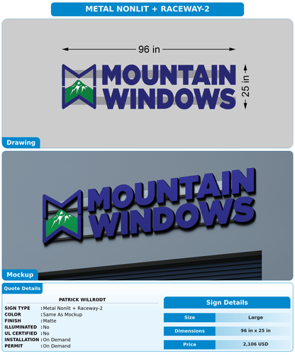 CUSTOM MOCKUP SIGN FOR Patrick Willrodt