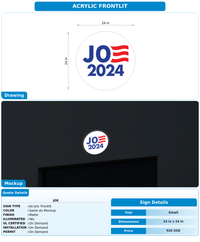 CUSTOM MOCKUP SIGN FOR Joe