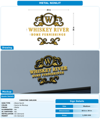 CUSTOM MOCKUP SIGN FOR Christine Carlson