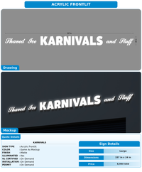 CUSTOM MOCKUP SIGN FOR KARNIVALS