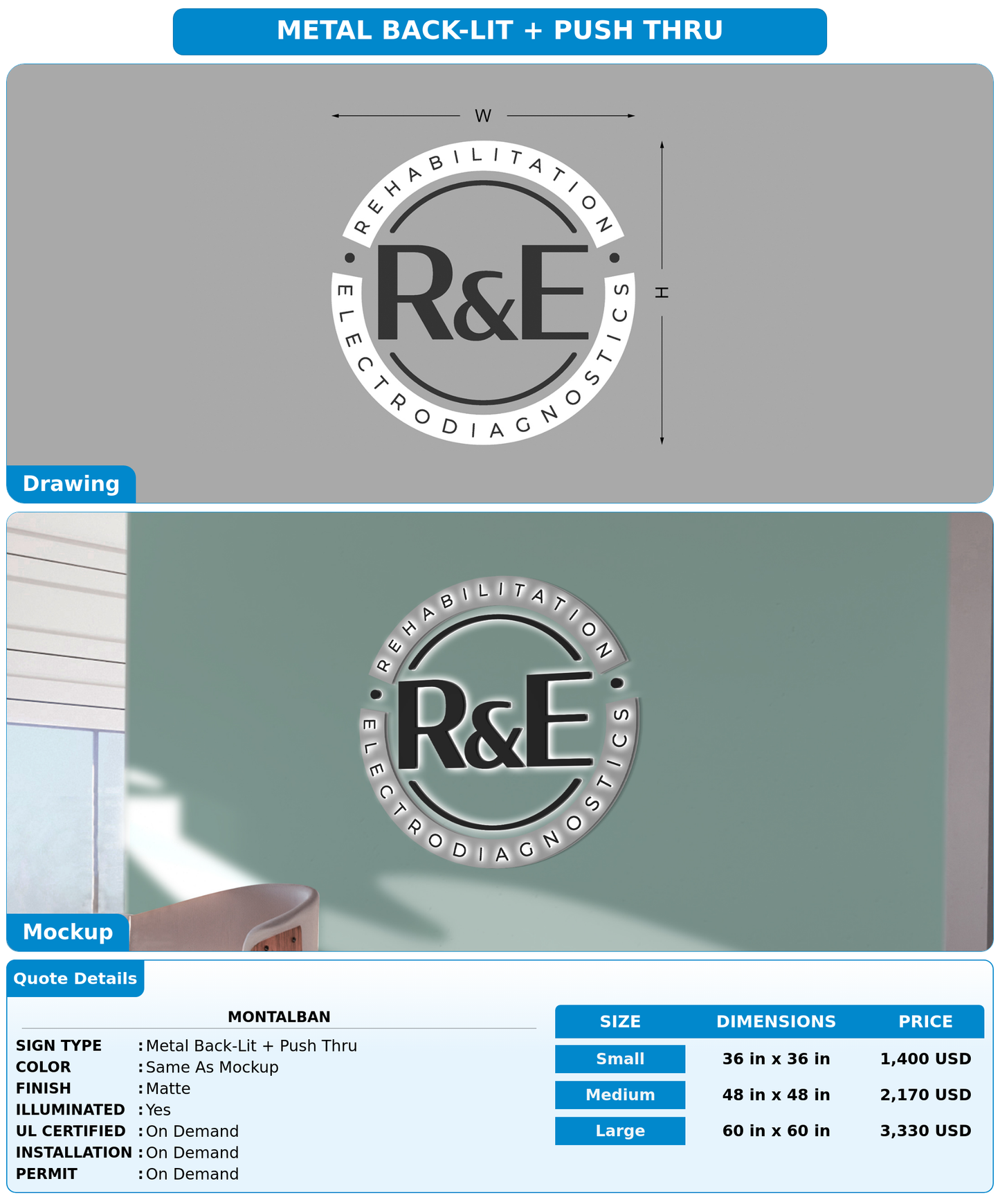 CUSTOM MOCKUP SIGN FOR Montalban