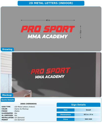 CUSTOM MOCKUP SIGN FOR Anna Chernikova
