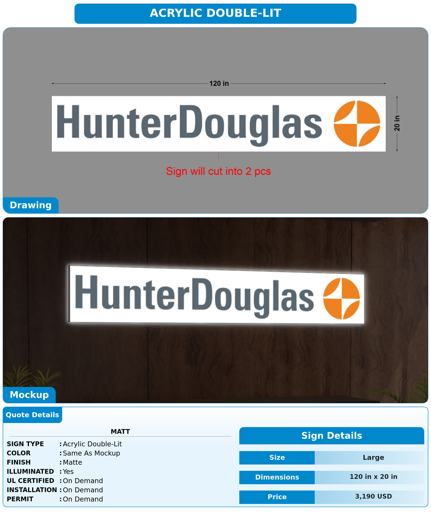 CUSTOM MOCKUP SIGN FOR Matt