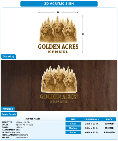 CUSTOM MOCKUP SIGN FOR Aubree Nagel