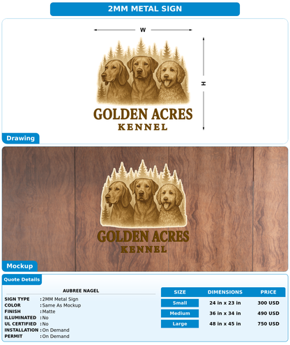 CUSTOM MOCKUP SIGN FOR Aubree Nagel