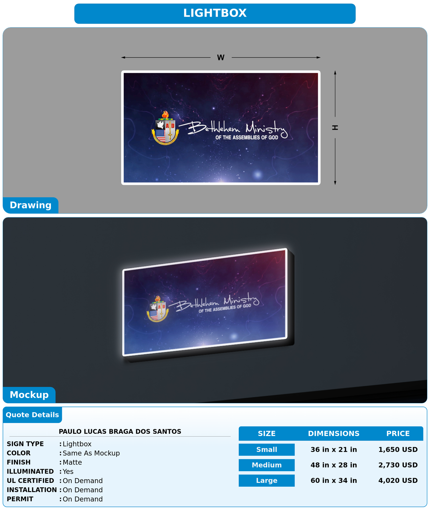 CUSTOM MOCKUP SIGN FOR Paulo Lucas Braga Dos Santos