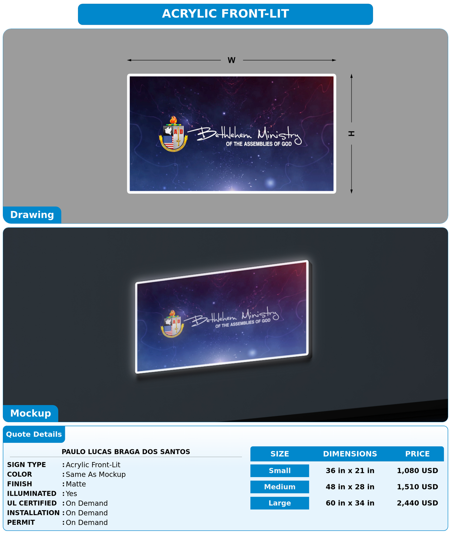 CUSTOM MOCKUP SIGN FOR Paulo Lucas Braga Dos Santos