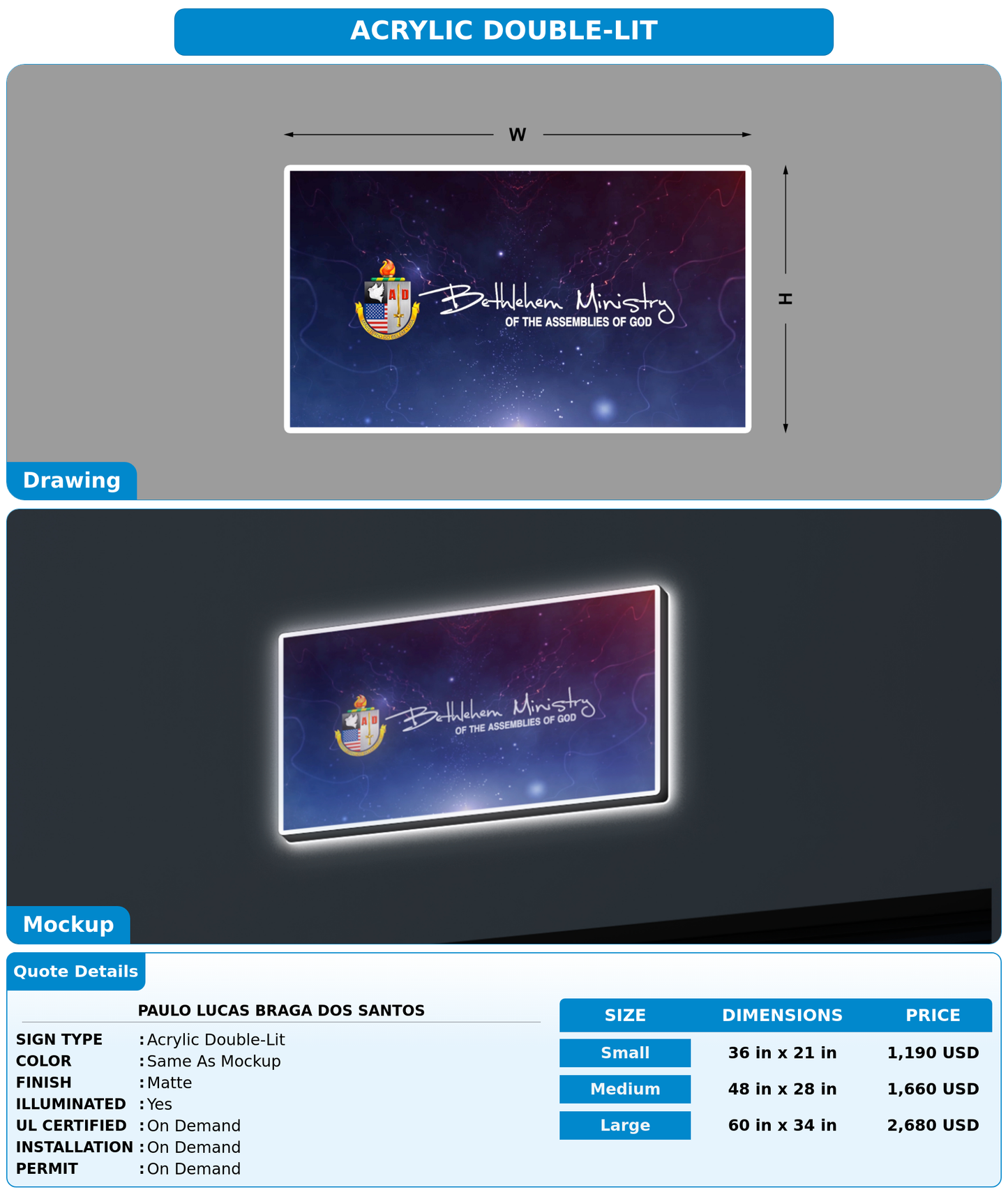 CUSTOM MOCKUP SIGN FOR Paulo Lucas Braga Dos Santos