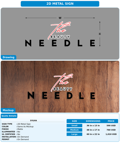 CUSTOM MOCKUP SIGN FOR Sylvia