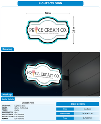 CUSTOM MOCKUP SIGN FOR Lindsey Price