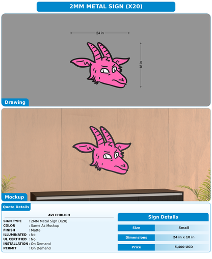 CUSTOM MOCKUP SIGN FOR Avi Ehrlich
