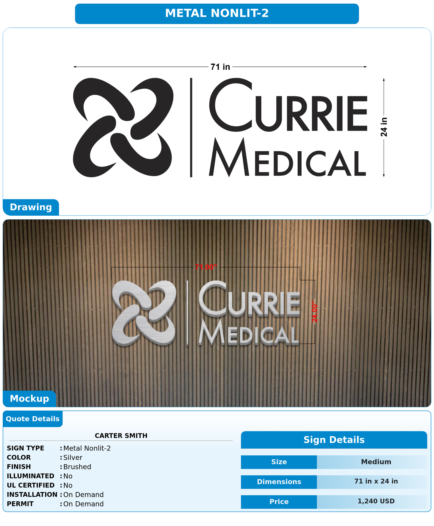CUSTOM MOCKUP SIGN FOR Carter Smith